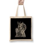 Humuts God Odin Norse Mythology Viking Paganism Medieval History Uzun Saplı Açık Bej Bez Çanta
