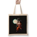 Humuts Goku Kamehameha Uzun Saplı Açık Bej Bez Çanta