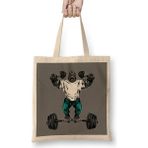 Humuts Gorilla Fitness Açık Bej Uzun Saplı Bez Çanta
