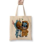 Humuts Groot E Stitch Açık Bej Uzun Saplı Bez Çanta