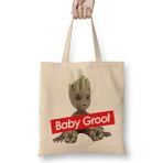 Humuts Guardians Of The Galaxy Baby Groot Supreme Uzun Saplı Kadın Bez Çanta