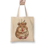 Humuts Hamster Unicorn Pixel Art Bez Kadın Günlük Çanta