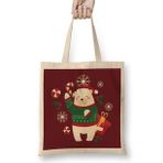Humuts Happy Christmas Polar Bear Bez Kadın Günlük Çanta