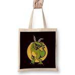 Humuts Happy Easter Dino Bunny T-Rex Rabbit Eggs Hunting Spring Bez Kadın Günlük Çanta