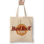 Humuts Hard Rock Cafe Açık Bej Uzun Saplı Bez Çanta