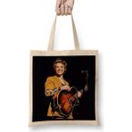 Humuts Harry Styles Guitar 01 Açık Bej Uzun Saplı Bez Çanta