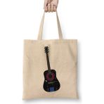 Humuts Harry Styles Guitar 012 Açık Bej Uzun Saplı Bez Çanta