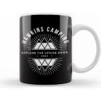 Humuts Hawkins Camping Explore Stranger Things Beyaz Porselen Kupa Bardak