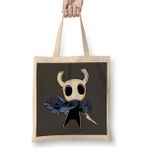 Humuts Hollow Knight 01 Uzun Saplı Açık Bej Bez Çanta
