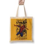 Humuts Homem Aranha Spider Man 02 Uzun Saplı Açık Bej Bez Çanta