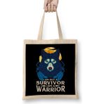 Humuts I am Not a Survivor I am a Warrior Fierce Wolf Bez Çanta