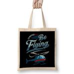 Humuts I D Rather Be Flying Retro Helicopter Pilot Bez Çanta
