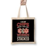 Humuts I Like My Chips How I Like My Women Stacked Pun Bez Uzun Saplı Açık Bej Rengi Çanta