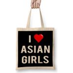 Humuts I Love Asian Girls Bez Bayan Günlük Çanta
