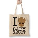 Humuts I Love Baby Groot Guardians Of The Galaxy BezBayan Günlük Çanta