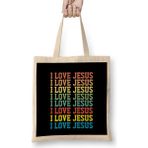 Humuts I Love Jesus Christian Bez Bayan Günlük Çanta