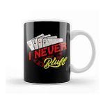 Humuts I Never Bluff Cute Gambling Casino Blackjack Poker Kupa Bardak