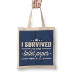 Humuts I Survived the Great Toilet Paper Famine of 2020 Bez Kadın Günlük Çanta
