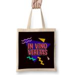 Humuts In Vino Veritas Wine Lover Latin Language Phrase Drinking Bez Çanta