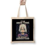 Humuts It's An Anime Thing You Wouldn't Understand Uzun Saplı Açık Bej Bez Çanta