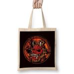 Humuts Japanese Warrior Mask Mempo Ninja Samurai Shinobi Katana Uzun Saplı Açık Bej Bez Çanta