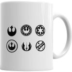 Humuts Jedi Star Wars Symbol Beyaz Kupa