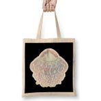 Humuts Jellyfish Silver Holo Uzun Saplı Açık Bej Bez Çanta