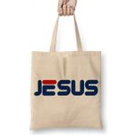 Humuts Jesus Christ 02 Uzun Saplı Açık Bej Bez Çanta