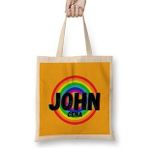 Humuts John Cena Vintage Retro Rainbow Style Warriors Design Wrestlers Gift Bez Uzun Saplı Açık Bej Rengi Çanta