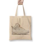 Humuts Jordan 5 Retro Supreme White and Black Sneaker Bez Kadın Günlük Çanta