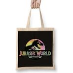 Humuts Jurassic World Açık Bej Uzun Saplı Bez Çanta