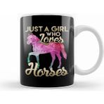 Humuts Just A Girl Who Loves Horses Galactic Space Horse Kupa Bardak