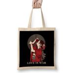 Humuts Kaguya Sama Love Is War Açık Bej Uzun Saplı Bez Çanta