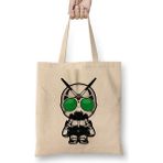 Humuts Kamen Rider Shadowmoon Chibi Version Açık Bej Uzun Saplı Bez Çanta