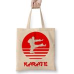 Humuts Karate 01 Açık Bej Uzun Saplı Bez Çanta