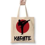 Humuts Karate Cool Martial Arts Açık Bej Uzun Saplı Bez Çanta