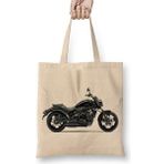 Humuts Kawasaki Vulcan S Açık Bej Uzun Saplı Bez Çanta
