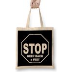 Humuts Keep Back Stop Keep Back 6 Feet Açık Bej Uzun Saplı Bez Çanta