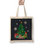 Humuts Kermit Around The Christmas Tree Muppets Bez Uzun Saplı Açık Bej Rengi Çanta