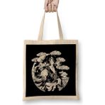 Humuts Kokushibo Demon Slayer Black And White Bez Çanta