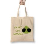 Humuts Kpop Merch Hot Like Wasabi Uzun Saplı Açık Bej Bez Çanta