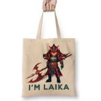 Humuts Laika Fire Dragon Knight Summoners Uzun Saplı Açık Bej Bez Çanta