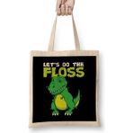 Humuts Lets Do the Floss Cute Dinosaur Flossing T Rex Bez Kadın Günlük Çanta