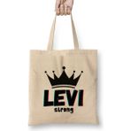 Humuts Levi-Name Personalized Custom Vintage Retro Rainbow Style Design Gift Baby Gift for Him Bez Kadın Günlük Çanta