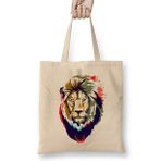 Humuts Lion Head Artwork Bez Kadın Günlük Çanta