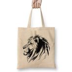 Humuts Lion Head Greyscale Bez Kadın Günlük Çanta