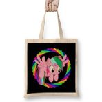 Humuts Little Pony Rainbow Dash Uzun Saplı Açık Bej Bez Çanta