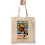 Humuts Livermore Rodeo Usa Vintage Wall Art 1933 Uzun Saplı Açık Bej Bez Çanta