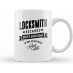 Humuts Locksmith Work Job Title Gift Beyaz Kupa