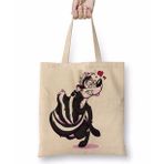 Humuts Looney Tunes Pepe Le Pew Uzun Saplı Açık Bej Bez Çanta